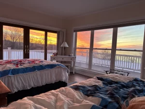 Harbor Room with Ocean View - 2 Queen beds, 1st floor, wrap-around deck - Double Occupancy pp - SOLD OUT
